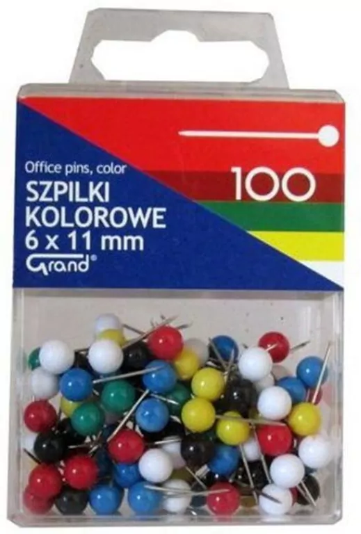 Szpilki kolorowe 6 x 11 mm - tantis.pl