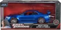 Jada F&F Nissan Skyline blue 2002 1:24 - tantis.pl