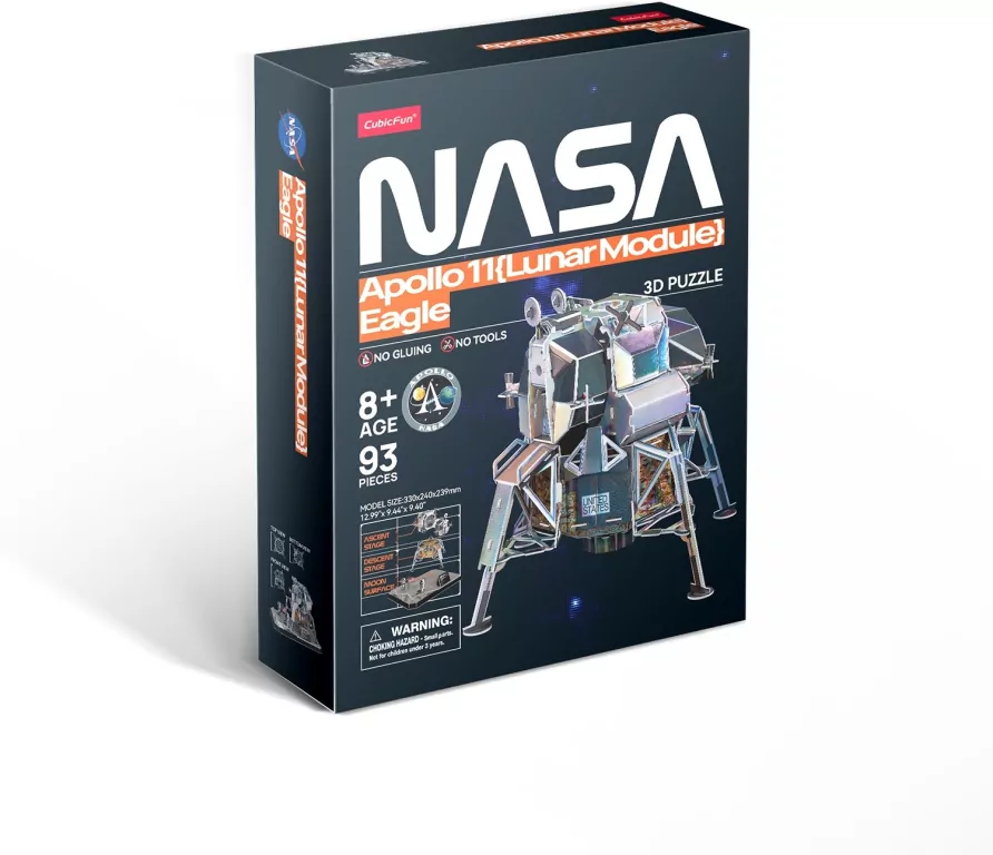 Puzzle 3D Moduł Księżycowy Apollo 11 - tantis.pl