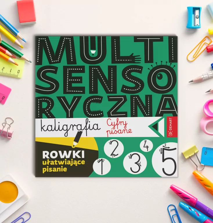 Multisensoryczna kaligrafia. Cyfry pisane - tantis.pl
