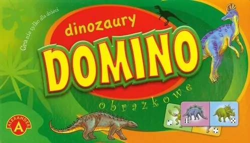 Domino obrazkowe. Dinozaury - tantis.pl