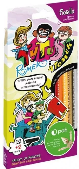 Kredki ołówkowe Tytus 14 kolorów FIORELLO - tantis.pl