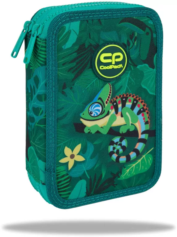 Piórnik podwójny z wyposażeniem Coolpack Jumper 2 Tropic - tantis.pl