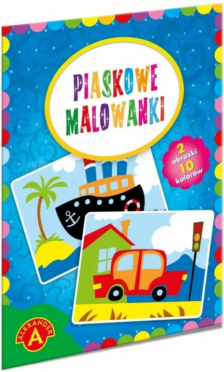 Piaskowe malowanki. Statek, samochód - tantis.pl
