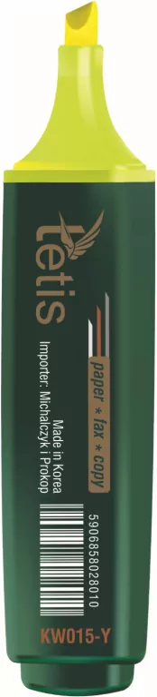 Zakreślacz płaski żółty - tantis.pl