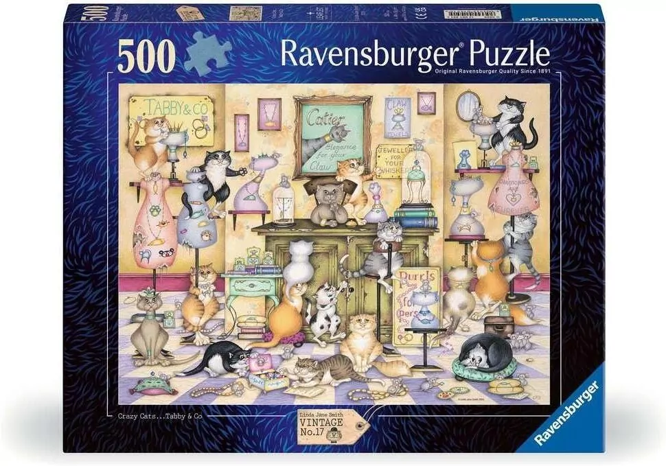 Puzzle 500 Szalone koty - tantis.pl