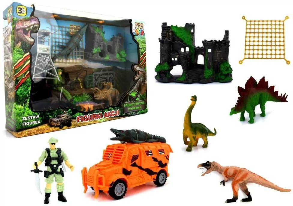 Prehistoryczna wyprawa. Figurki z akcesoriami, mix - tantis.pl