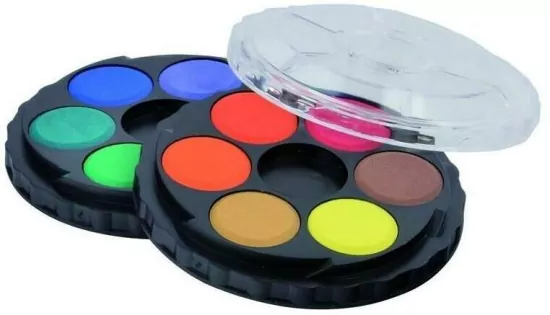 FARBY AKWARELOWE 171503 12KOL OKRĄGŁE OPAKOWANIE