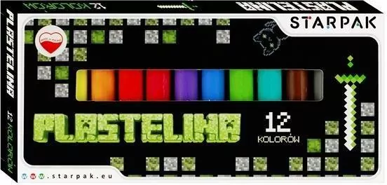 Plastelina. Pixel Game. 12 kolorów - tantis.pl