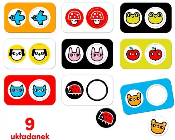 CzuCzu. Puzzle kontrastowe. Do pary 12m+ - tantis.pl