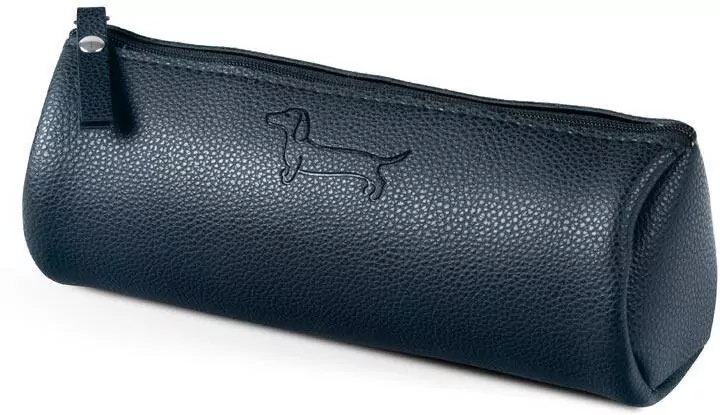 Piórnik saszetka Sharky czarny jamnik 7x20cm - tantis.pl