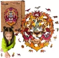 Puzzle drewniane eko. Lew afrykański A3 - tantis.pl