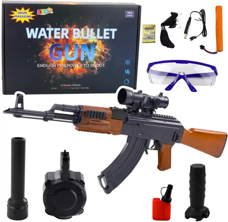 Karabin AK na kulki wodne hydrożelowe 96cm - tantis.pl