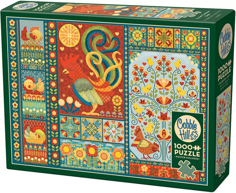 Puzzle 1000 Skandynawski patchwork - tantis.pl