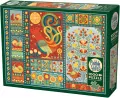 Puzzle 1000 Skandynawski patchwork - tantis.pl