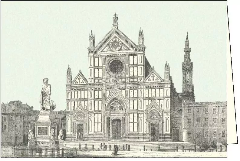 Karnet z kopertą. Firenze Basilica S. Croce - tantis.pl