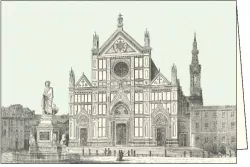 Karnet z kopertą. Firenze Basilica S. Croce