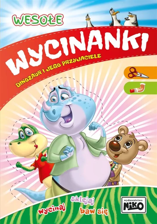 Dinozaur i jego przyjaciele. Wesołe wycinanki - tantis.pl