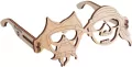 Puzzle Drewniane 3D Okulary Pirat - tantis.pl