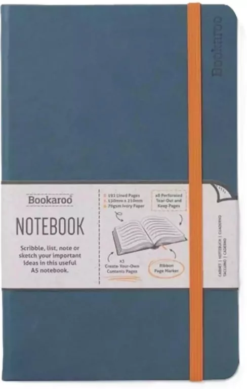 Notatnik A5. Bookaroo. Journal. Morski - tantis.pl