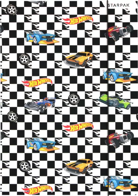Teczka z gumką A4 Hot Wheels mix - tantis.pl