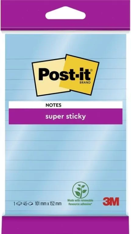 Karteczki samoprzylepne w linie 102x152mm 45K - tantis.pl