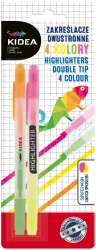 Zakreślacze dwustronne. 4 kolory