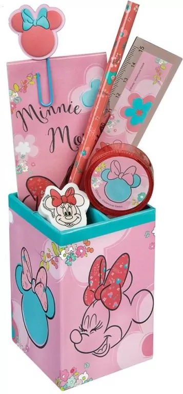 Pojemnik z przyborami szkolnymi Myszka Minnie 7el - tantis.pl