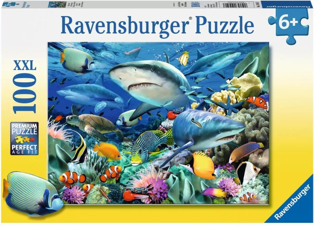Rafa rekinów. 100 Elementów. XXL. Ravensburger. 109517. - tantis.pl