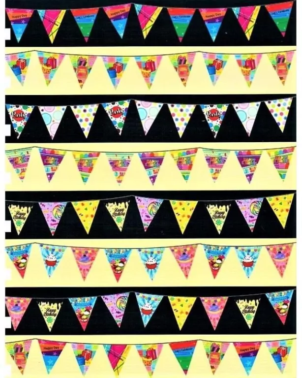 Baner urodzinowy Happy Birthday Flagi - tantis.pl