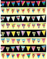 Baner urodzinowy Happy Birthday Flagi