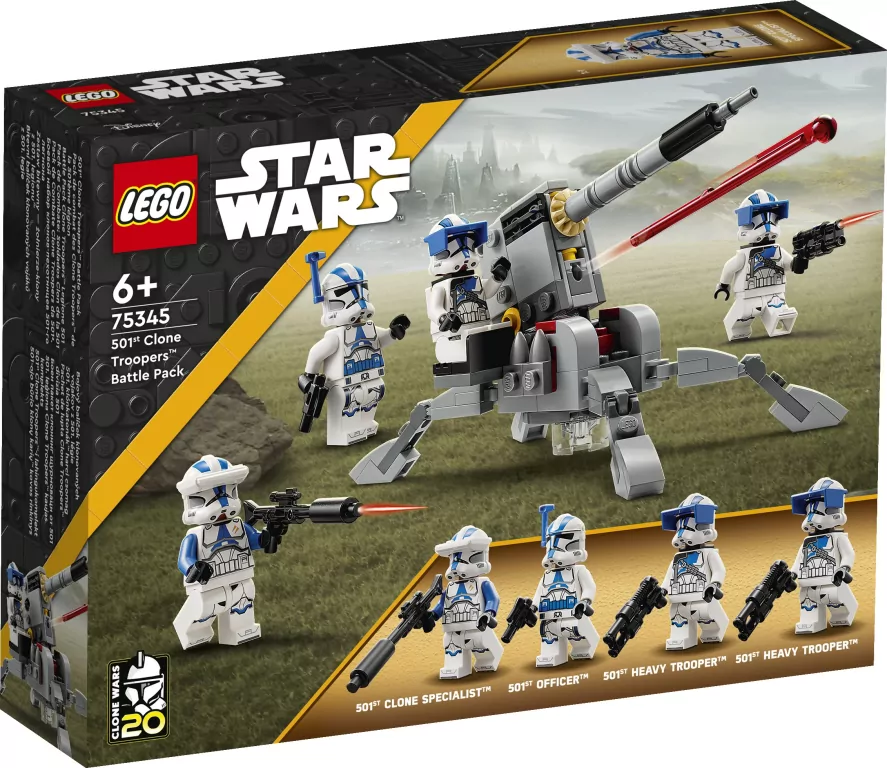LEGO® Star Wars™. Zestaw bitewny – żołnierze-klony z 501 legionu™ 75345 - tantis.pl