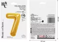 Balon foliowy B&C 7 Royal gold 85cm - tantis.pl