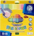 Kredki Astra ołówkowe, trójkątne, dwustronne, pastelowe, 48 kolorów - tantis.pl