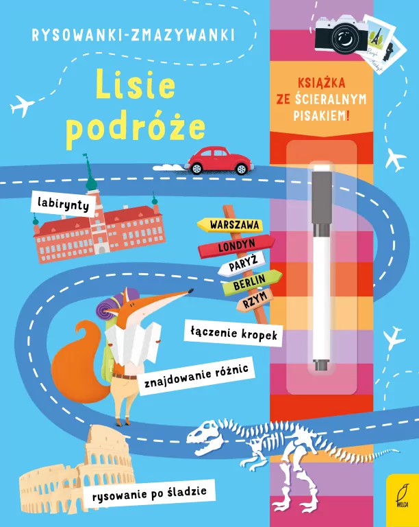 Lisie podróże. Rysowanki-zmazywanki - tantis.pl