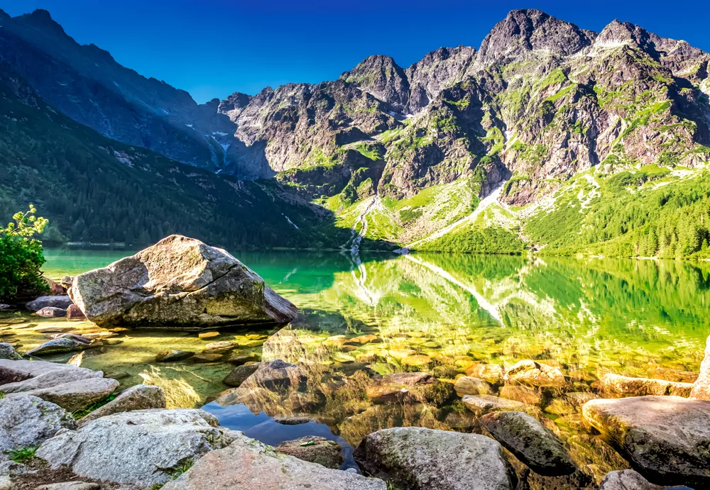 Puzzle 1500. Sunrise at Morskie Oko, Poland. 152216 - tantis.pl