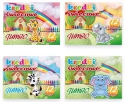 Kredki świecowe. 12 kolorów