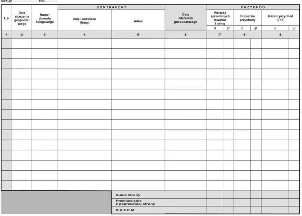 DRUK PODAT KSIEGA PRZY-ROZ A4/40STR PIR 844 - tantis.pl