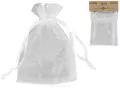 Woreczki organzowe białe 7x10cm, 10 sztuk - tantis.pl