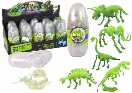 Świecący szkielet 3D. Dinozaury, mamut w jajku - tantis.pl