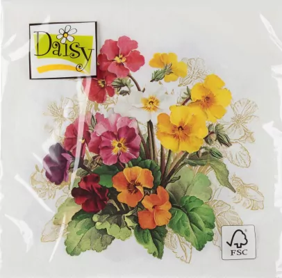 SERWETKA PAP 3W 330X330 KWIATY 09701 PM OP