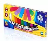 Plastelina kwadratowa. 12 kolorów