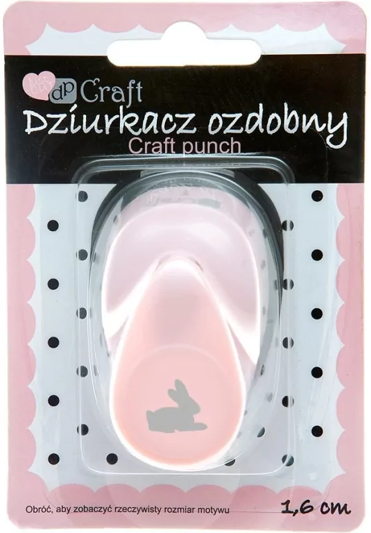 Dziurkacz ozdobny 1,6cm królik MIX - tantis.pl