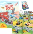 Zestaw kreatywny z naklejkami Action World 13807A - tantis.pl