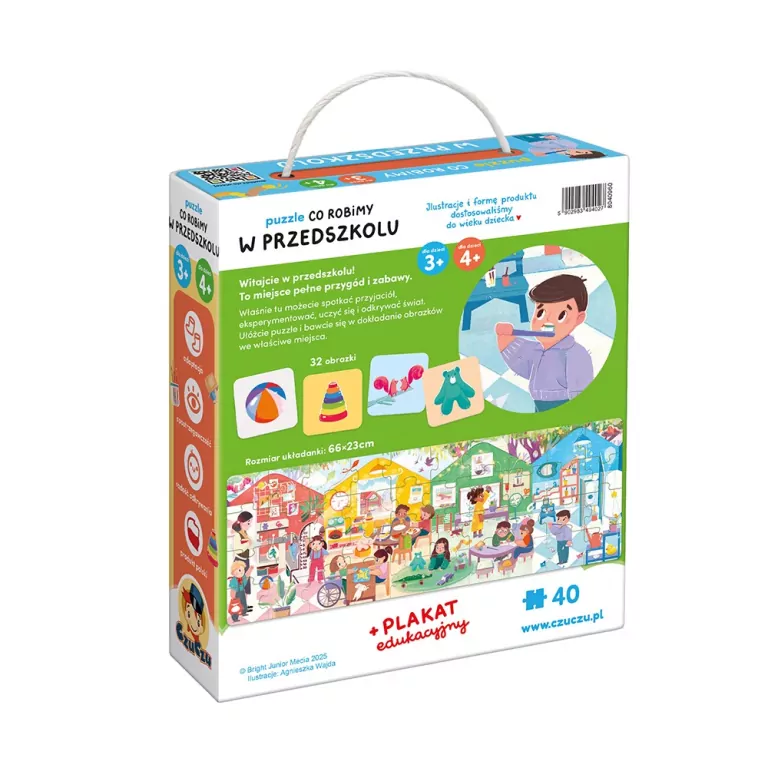 CzuCzu. Puzzle Co robimy w przedszkolu. 3+, 4+ - tantis.pl