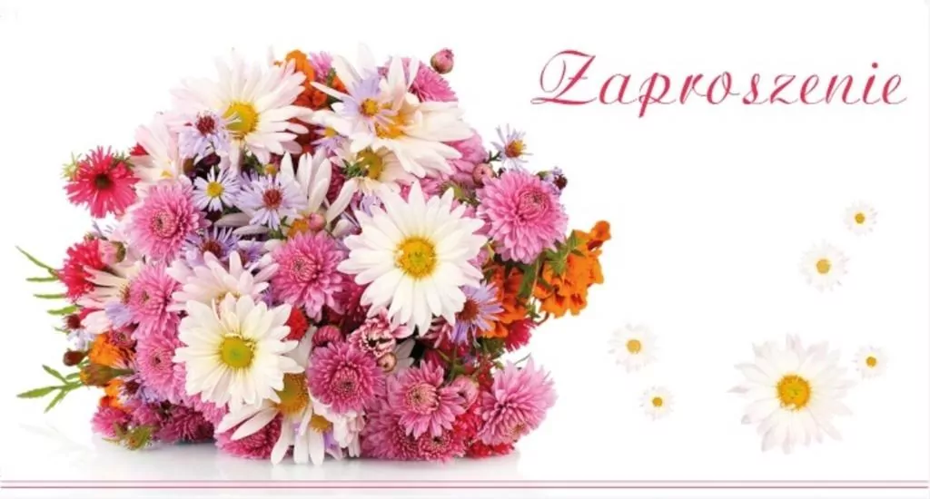 Zaproszenia Flowers nr 02 (opakowanie 10 szt) - tantis.pl