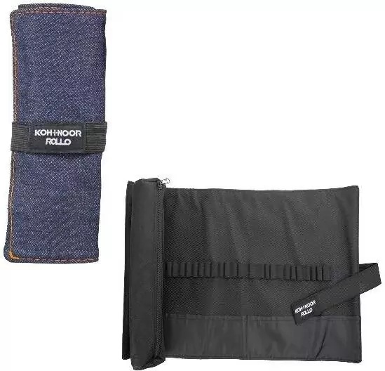 Piórnik zwijane Jeans ciemnoniebieski - tantis.pl