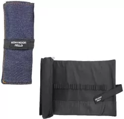 Piórnik zwijane Jeans ciemnoniebieski