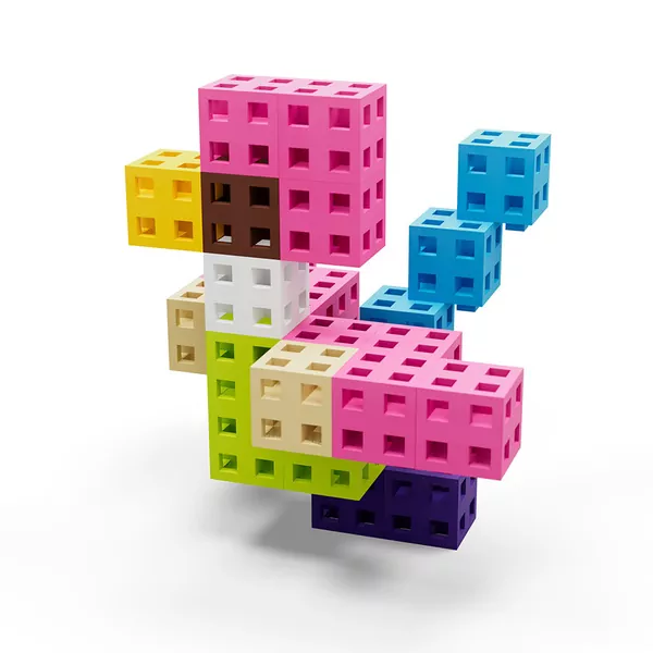 Klocki Meli Cube Classic Pink 200 elementów - tantis.pl