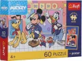 Puzzle 60 Disney Mysia ekipa + plakat TREFL - tantis.pl
